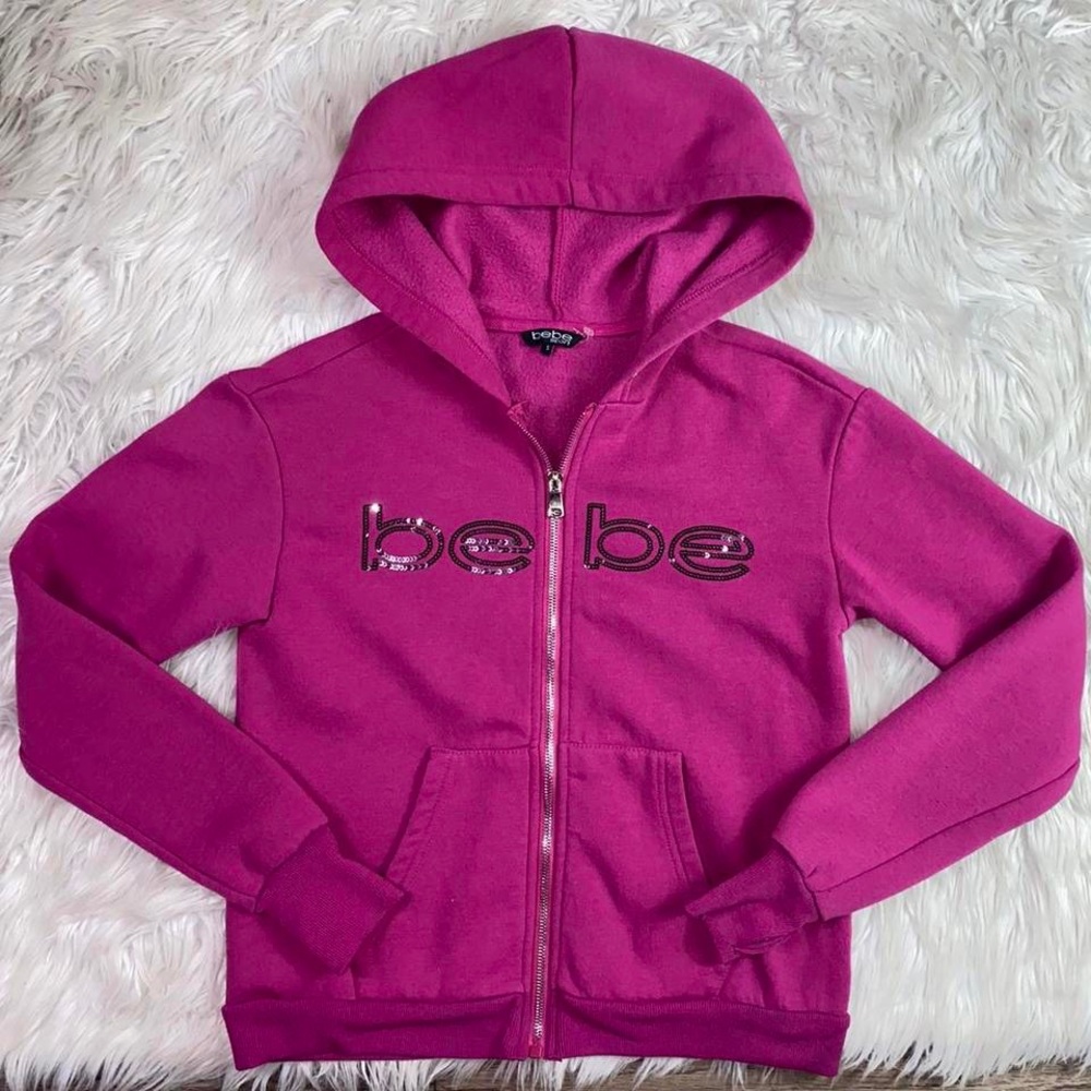 Y2k Bebe Zip Up Sweater